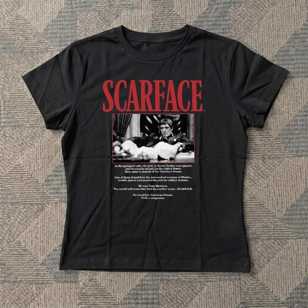 Black Scarface Movie Cotton Tee